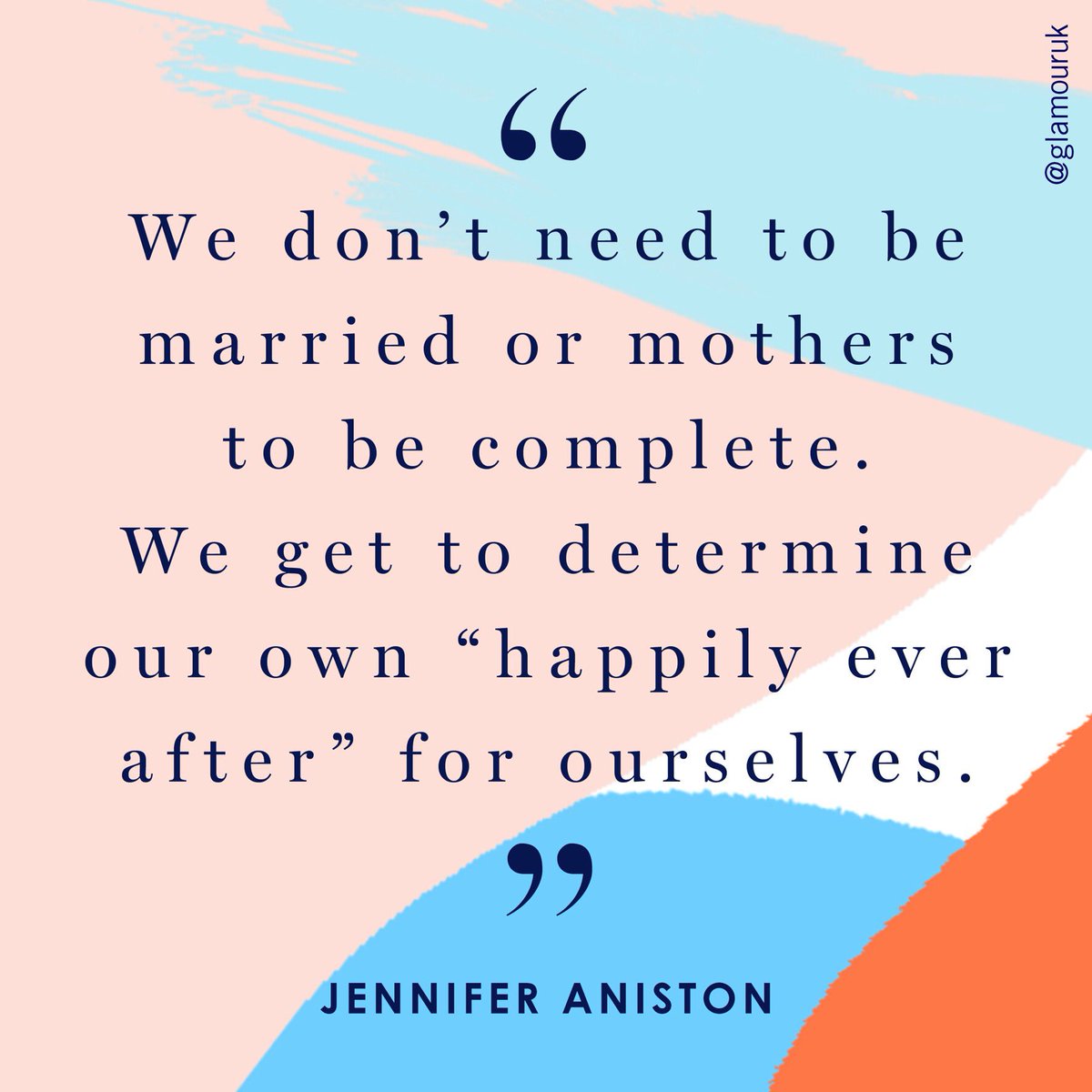 GlamourMagUK's tweet photo. Preach, Jennifer Aniston! Preach: https://t.co/6CTqwJNNvT #WednesdayWisdom https://t.co/tBfdrX9dTm