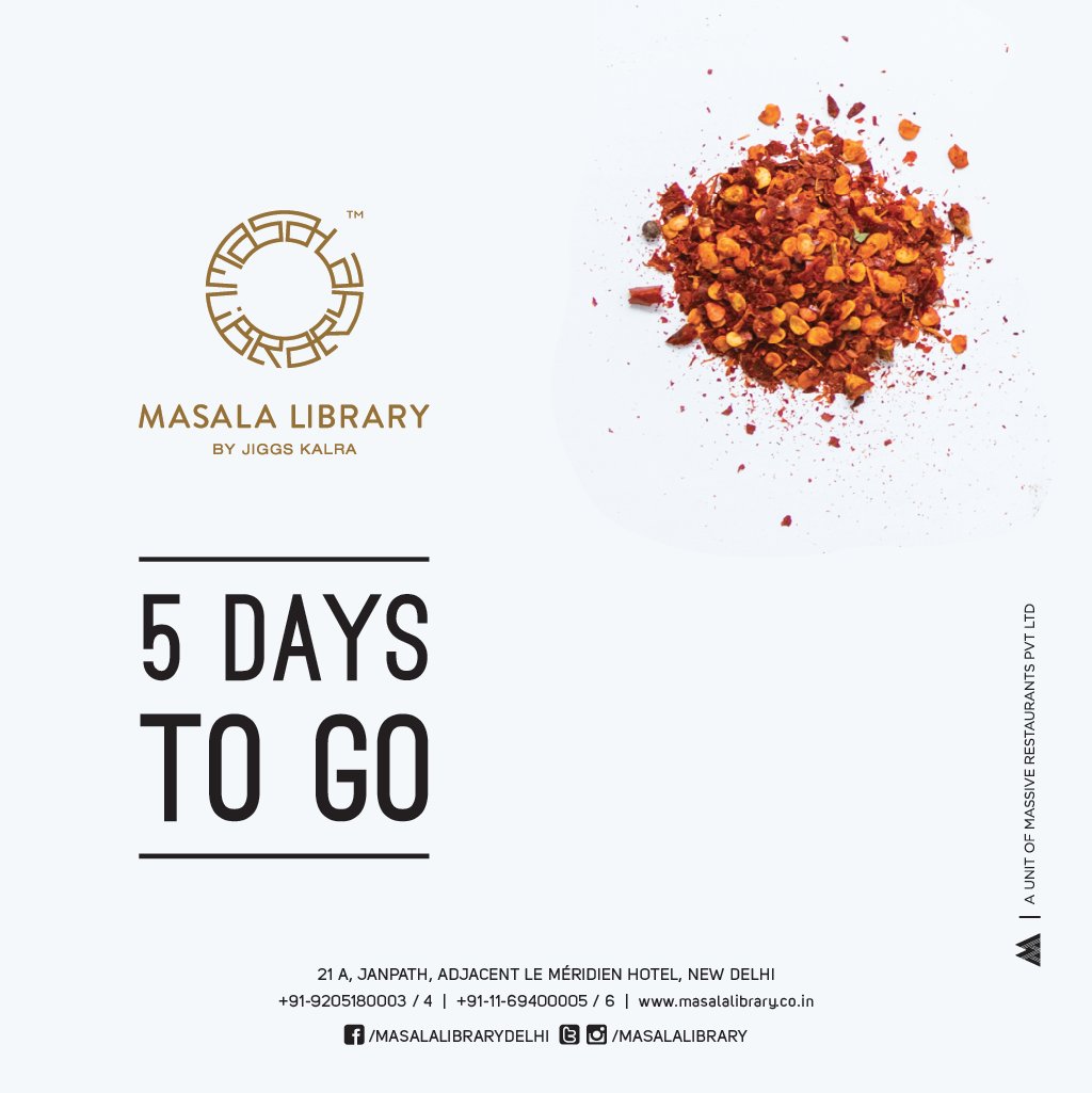 MasalaLibrary's tweet image. #FiveDaysToGo #MasalaLibrary #Delhi