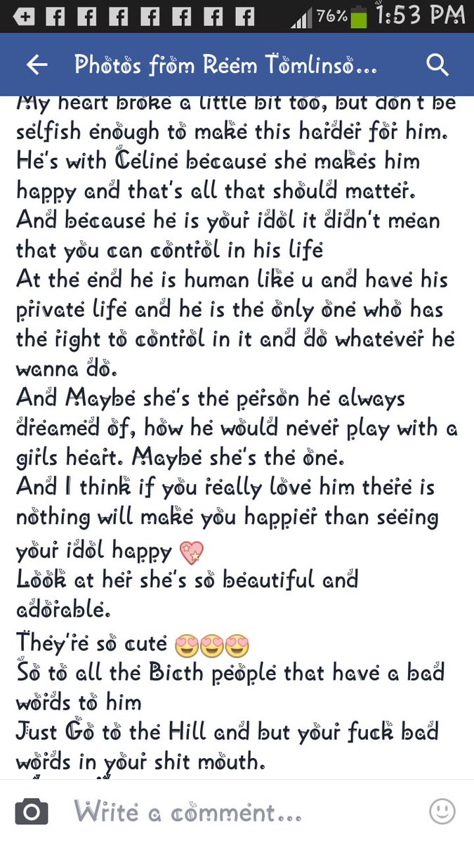 Reem_Muhammed1D's tweet photo. Wrote by #Me
For you Celine & Niall πππ
Wish u all the best Together ππ
#HappyForNiall
#OHYEAHNIALL https://t.co/3BIzyGtr5R