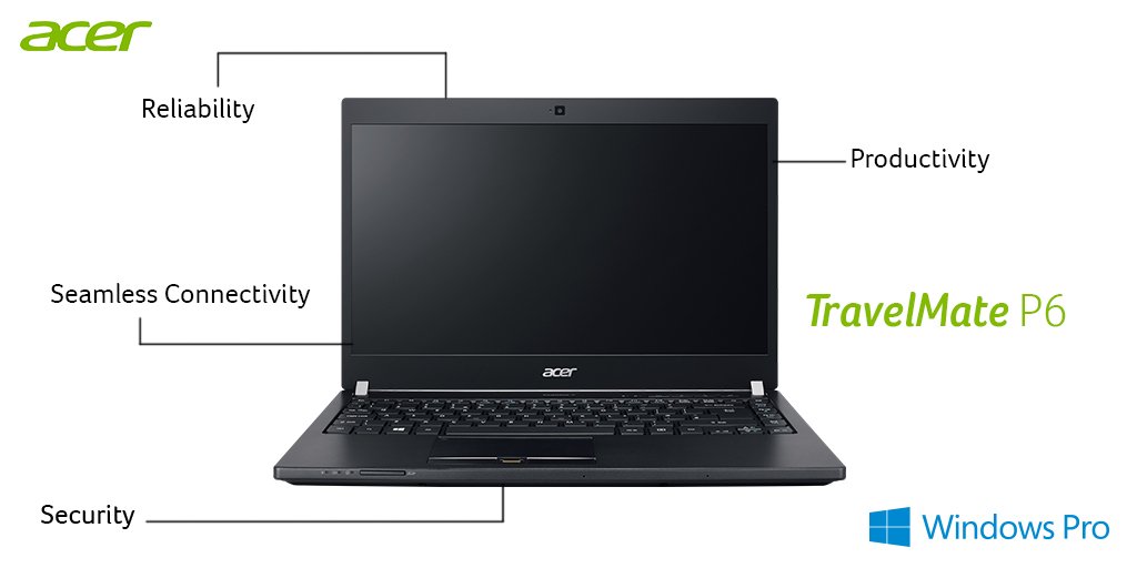 Acer's tweet image. The TravelMate P6 delivers them all. #WPC2016 acer.com/WPC2016