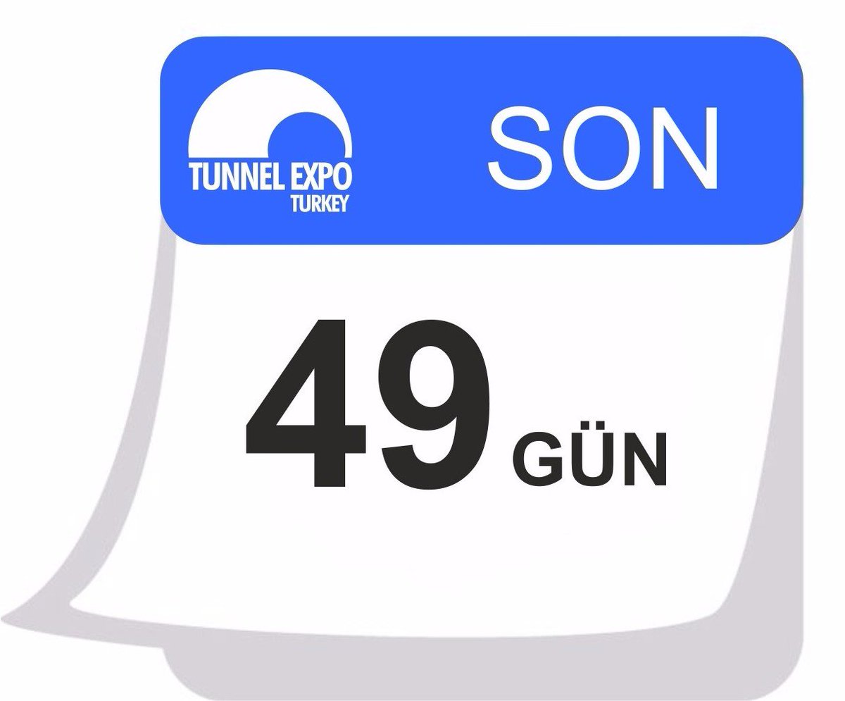 Tunnel Expo’ya sadece 49 gün kaldı. Siz de sektörün tek fuarında yerinizi alın. tunnelexpoturkey.com