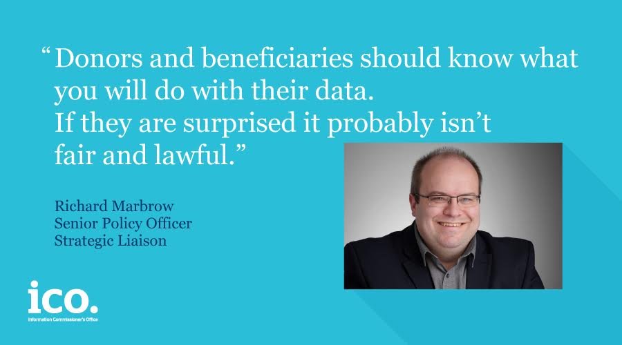 ICOnews's tweet photo. ICO's Richard Marbrow @ #IGVoluntaryData on how charities can use data fairly & responsibly:https://t.co/RVAzoHtmR7 https://t.co/RSg18ZkEAM