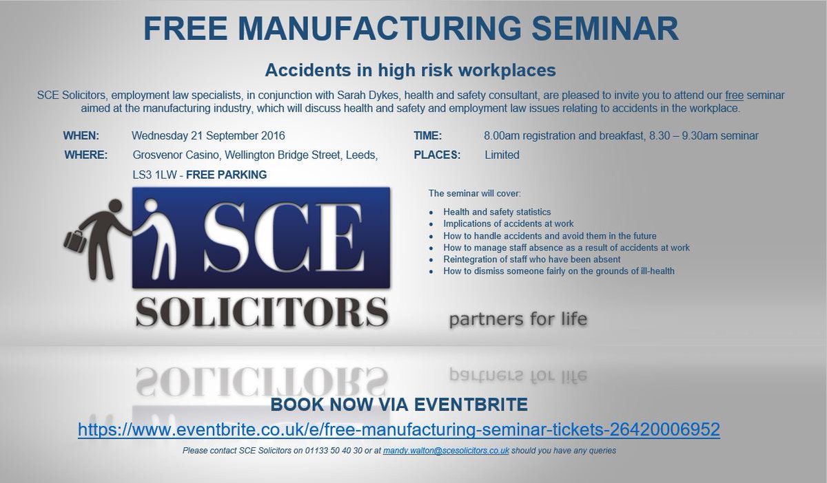 Have you registered for @SCEEmpLaw #FREE #manufacturing seminar? 
eventbrite.co.uk/e/free-manufac…