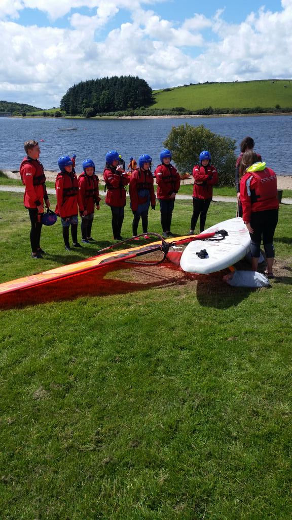 torbridgehigh's tweet photo. @torbridgehigh windsurfing   practise @siblybacklake #challengeexperience https://t.co/N0CkEMXpvU
