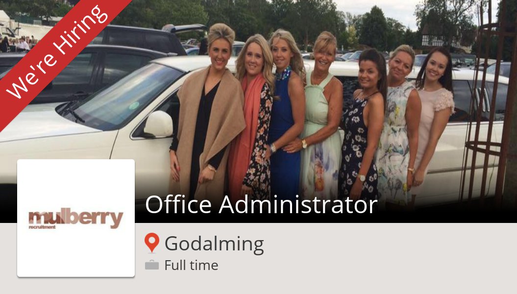 MulberryRecruit's tweet photo. #MulberryRecruitment is hiring! Office #Administrator in #Godalming, apply now! #job https://t.co/WZ9U2NBN7u https://t.co/sel8HwbQ7v