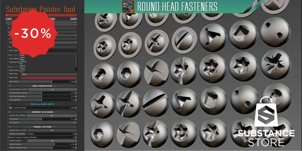 Substance3D's tweet image. Summer sales: Round Heads from @SubstanceTools is 30% off on #SubstanceStore
goo.gl/HqE32S
#gamedev