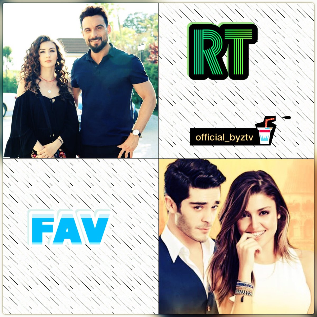 TelevizyonGaze's tweet photo. YILIN ANKETİ 

En iyi yaz dizisi 

#ŞahaneDamat RT 

#AşkLaftanAnlamaz FAV 

Not:Takip etmeyenlerin oyu geçersizdir https://t.co/kahGYVagBt