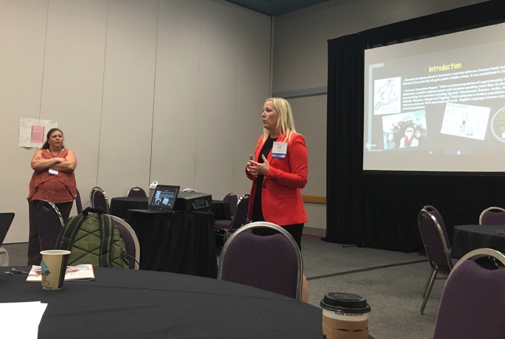 dencarrell's tweet photo. Jen Wade &amp; Jennifer Miescke share how they implement LDC modules at Olmsted South. #CCRS16 #JCPS https://t.co/O3WNSVr6Qj