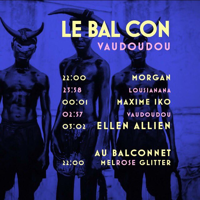 TONIGHT - <a href="/lebadaboum/">Badaboum-paris</a> <a href="/ellenallien/">Ellen Allien BPitch</a> <a href="/MaximeIko/">Maxime Iko</a> #lebalconparty #vaudoudou