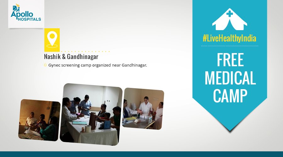 HospitalsApollo's tweet photo. #LiveHealthyIndia camps at Nashik &amp; Gandhinagar showcased India’s zeal for #HealthyLiving. Here’s a glimpse. https://t.co/KKUwHuH2CN