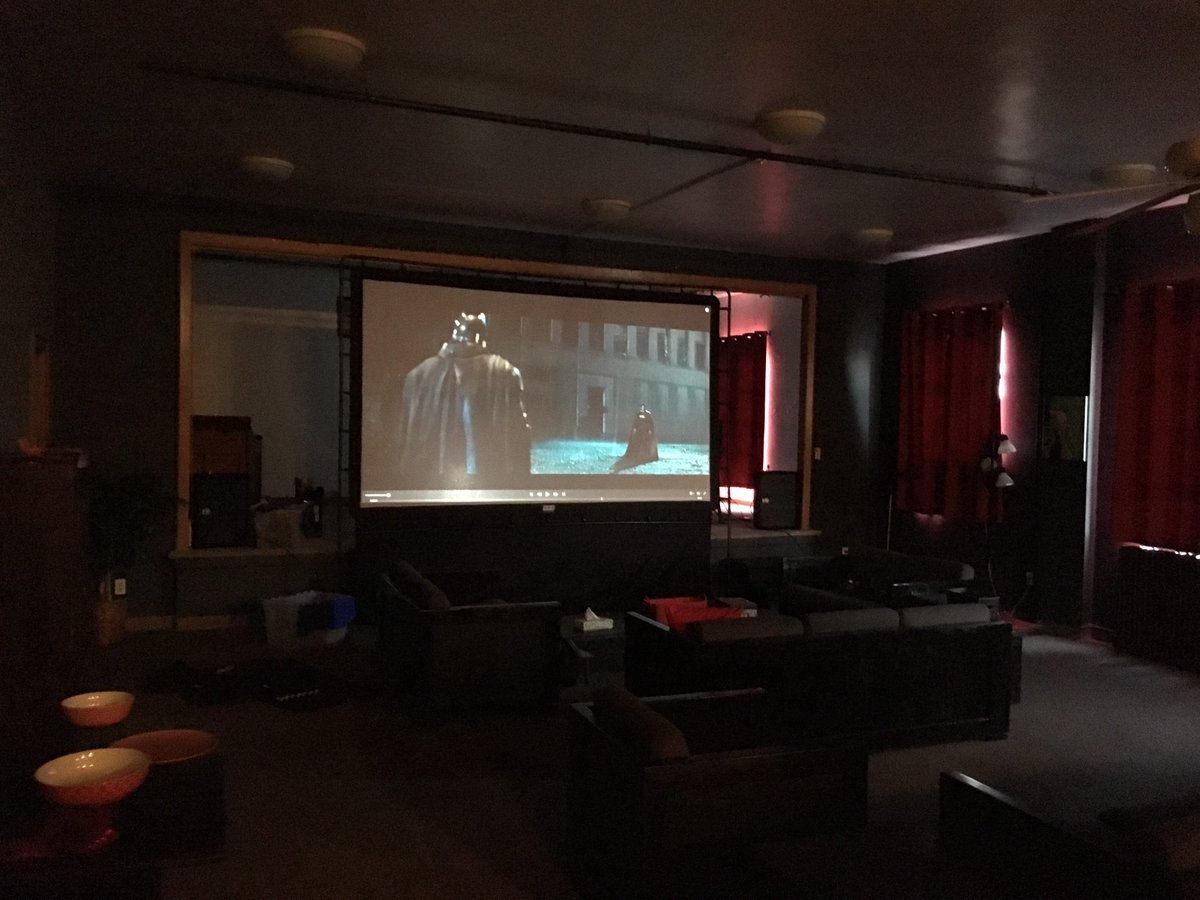 FBC_Morgantown's tweet photo. Our Upper Room “theater” is ready for Young Adults Movie Night! Batman vs Superman at 7PM! https://t.co/xXJ0rjXD1R https://t.co/uWtqghagEV