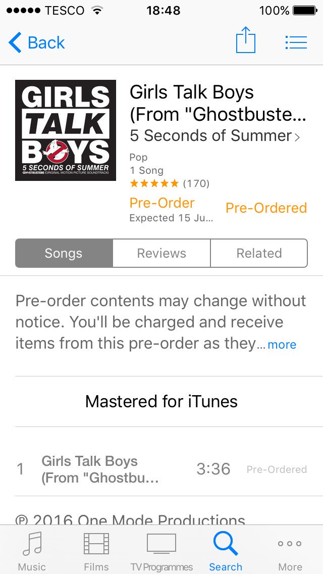 FoleyGeorgia's tweet image. Finally gone and pre-ordered the song 😝😲 off to see ghostbusters - let the memories come rushing back😝😝😝🙌🏻  @5SOS