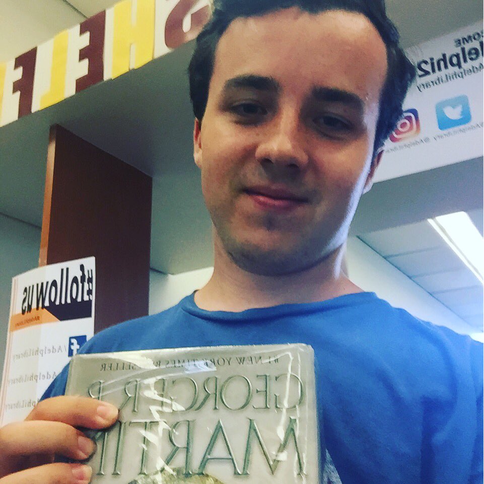 AdelphiLibrary's tweet image. Liam taking a #shelfie at #AdelphiLibrary #Adelphi2020 #PeopleMakeThePlace ๐พ๐