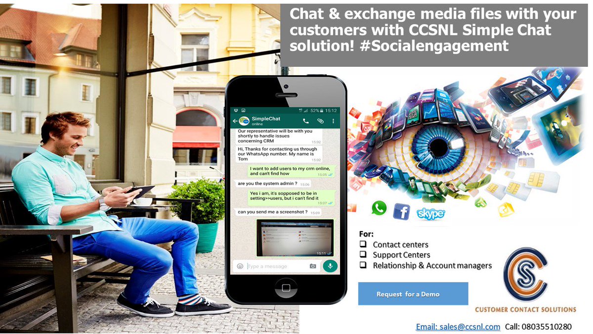 dumamachi's tweet image. Support your #Customers with #Simplechat from @CcsnlNigeria powered by #EladGroup with @MSDynamicsCRM