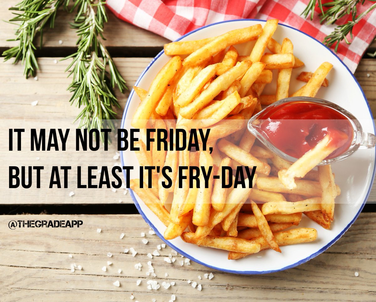 TheGradeApp's tweet photo. Happy #NationalFrenchFryDay Everyone! 🍟🍟🍟 #baegoals #fries #truelove #wednesdaywisdom #humpday #foodie #getinmybelly https://t.co/hVttf2nBp0