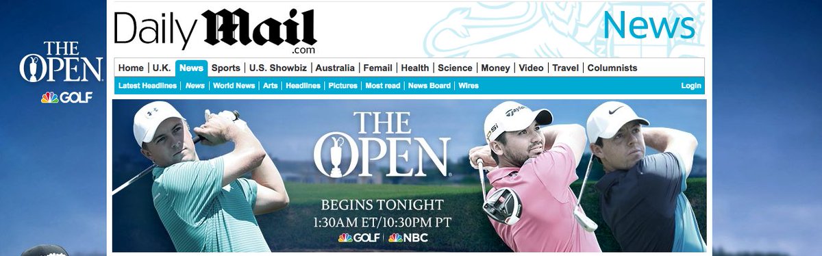 So excited for the @usopengolf on @nbc tonight! #dailymailads
