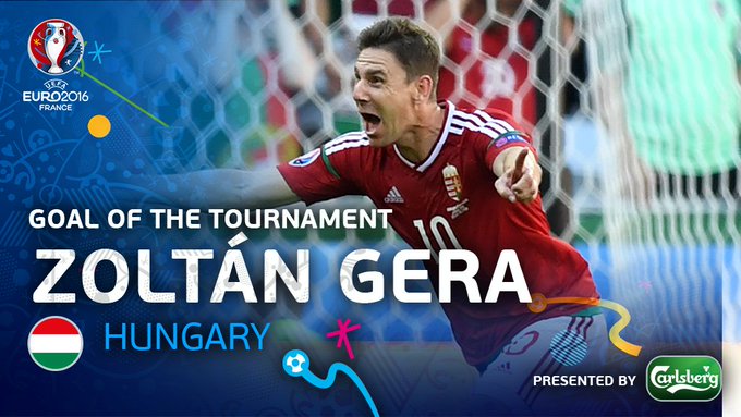 Gera Beats Ronaldo To Win Euro 16 Goal Of The Tournament