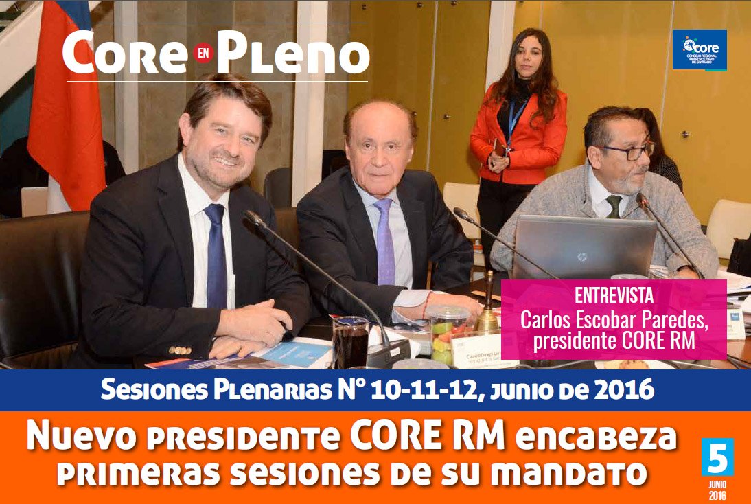 COREsantiago's tweet photo. REVISA EL BOLETÍN CORE EN PLENO #SomosCoreRM #RMStgo
https://t.co/E9lMkPTd0R … https://t.co/DiHF9JR33T