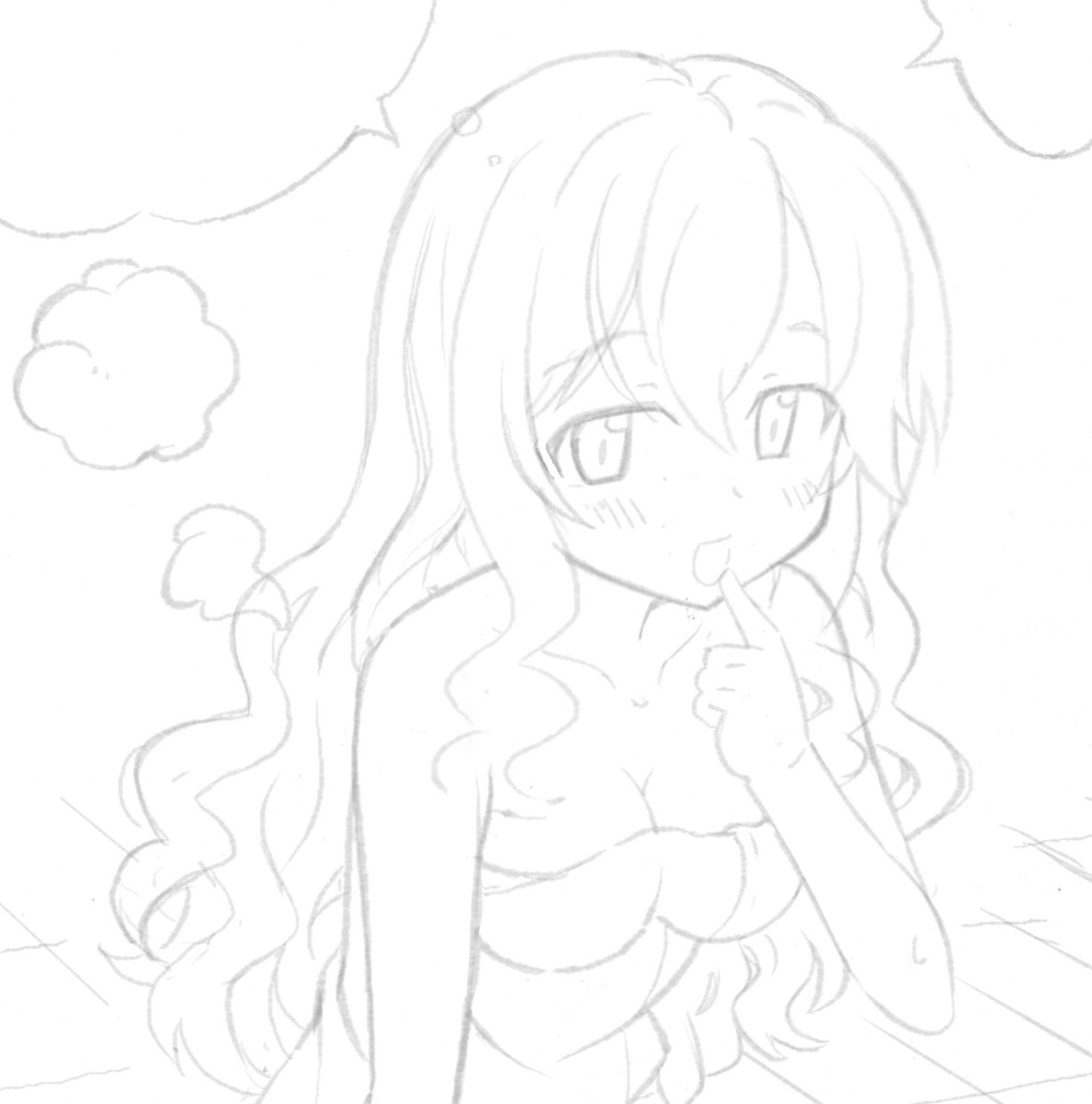 まだ途中だけど日付変わるので、今日の作業進捗。最近一部下描きもデジタルにしていて、そのうちフルデジタルになる日が来るかもしれない。 