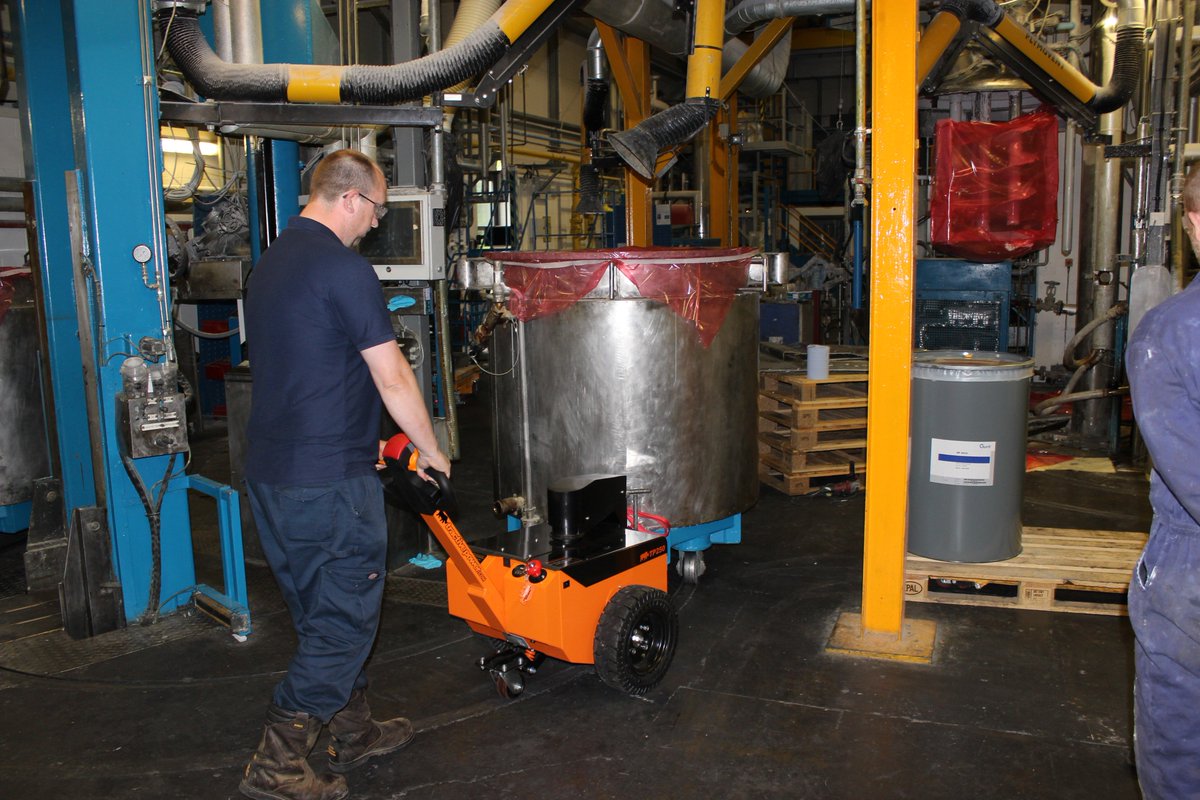 tractivepower's tweet photo. push/pull on slippy floors risks jolts and back problems for employees. Problem solved for Gurit #safemanualhandling https://t.co/SN35Cbaf9T