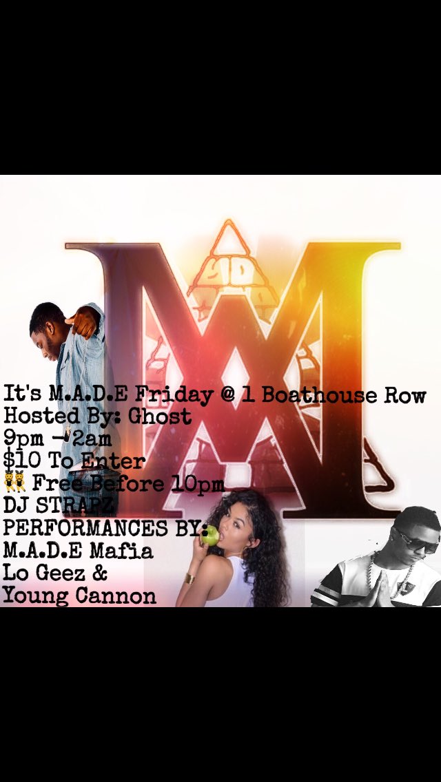 still_Mack's tweet photo. LADIES FREE BEFORE 10 🎊🎉🙌🏽😈🤘🏽#MADEMAFIA https://t.co/KGbqUht0Ks