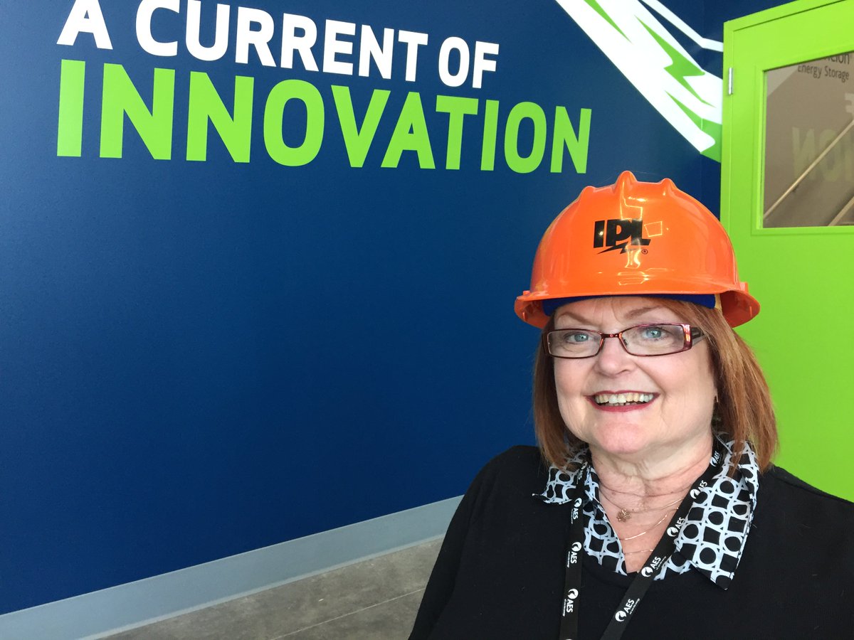 AESIndiana's tweet photo. NEW on #IPLstories, Sr Strategist Lin Franks talks battery storage: https://t.co/WSz3p1nem2 #CurrentOfInnovation https://t.co/pTePiUtFbM