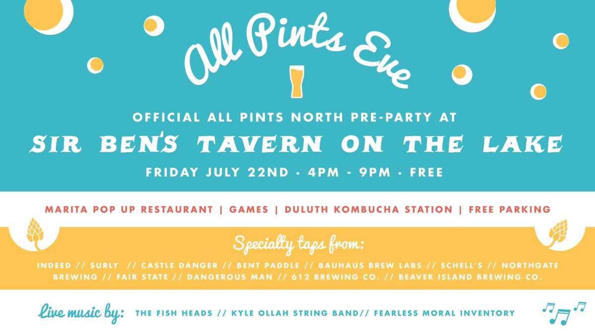 maltmarauder's tweet photo. We're excited to share that we will be on tap with fellow #NEMPLS breweries @SirBenedicts next weekend! #allpints https://t.co/2NSoDxu7TN