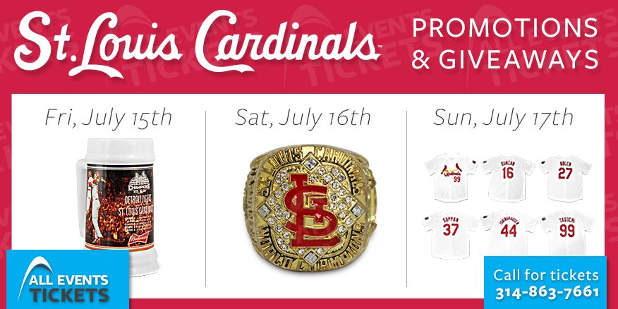 Cardinals Promotional Tickets