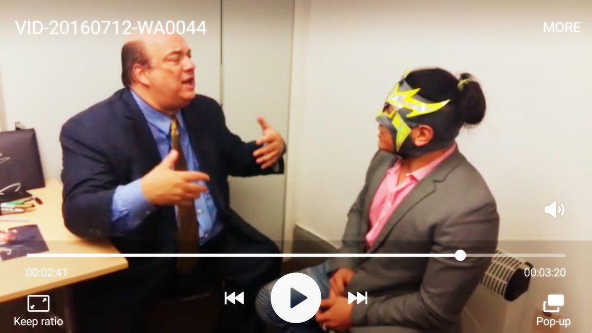 JUVENTUDGUERRE2's tweet photo. #Excelenttalk #IndaUk @HeymanHustle  #JUICYEXCLUSIVE @LaArenaTV #Entreview #Respect !!! #ThanyouPaul #ecw #4life !!! https://t.co/nAVVoPMDZi