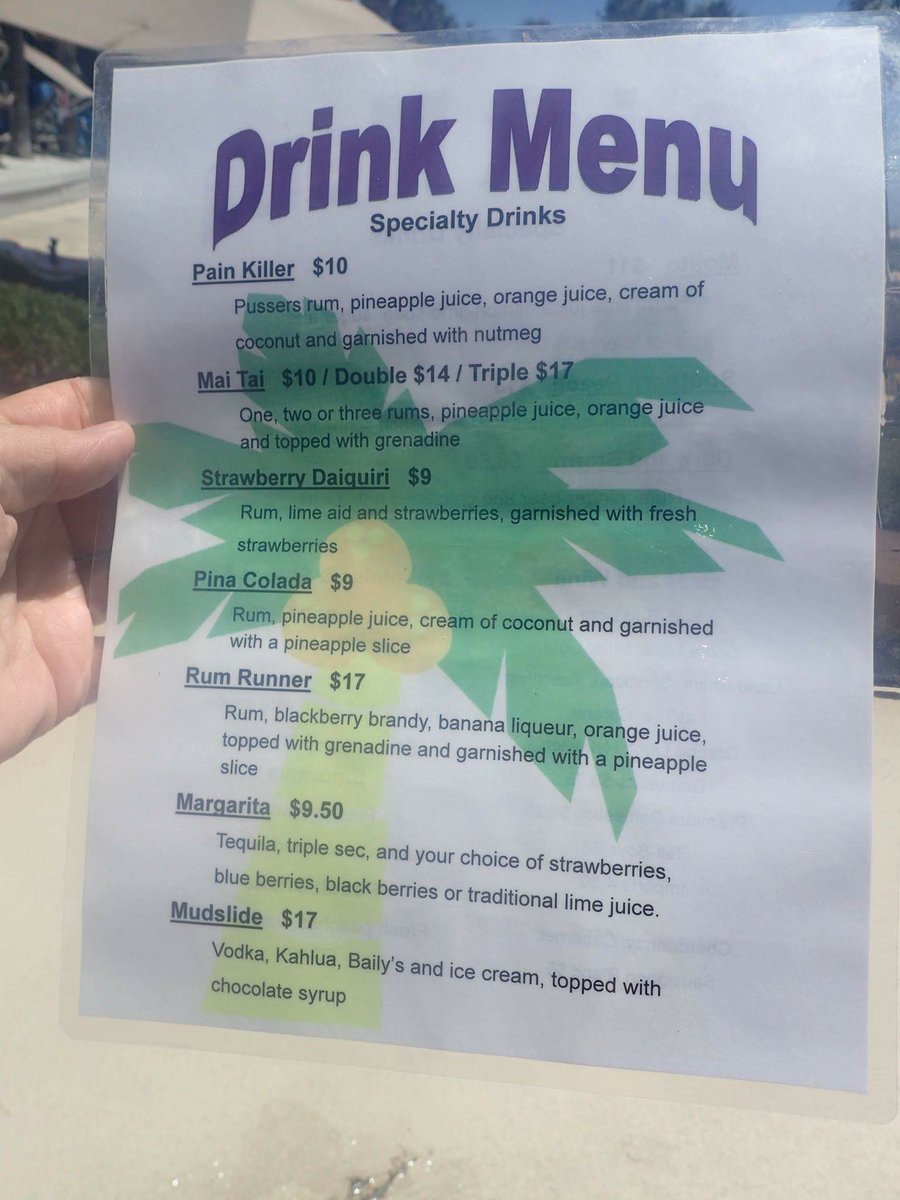jordharpstrite's tweet photo. Disappointed w/ @Marriott 4 getting rid of #poolbarjims drink menu is tiny, pricey &amp; bar is empty #grandeoceanresort https://t.co/bmcgTvBwLK