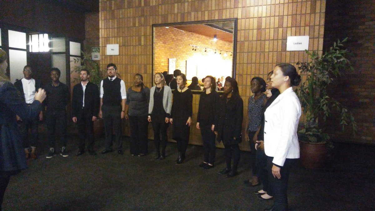 Haz_Marriott's tweet photo. The ultrasounds serenading us. Med students acapella group #AxisEd @GTI_educators @BridgeProjectSA @SAESCoalition https://t.co/bpLLlpYzNw