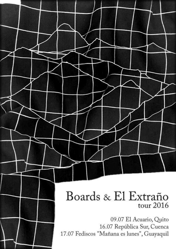 elnomopresenta's tweet photo. La gira de @boardsband y @excbanda suena bien. Este fin de semana en Cuenca y GYE https://t.co/UTpcXgvdg6