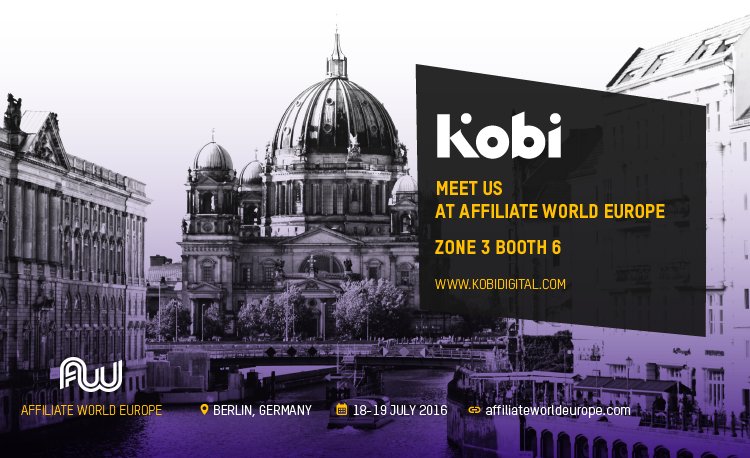 KobiDigital's tweet image. Meet us at #AffiliateWorldEurope! Schedule a meeting via floris@kobidigital.com or stefanie@kobidigital.com. #AWE