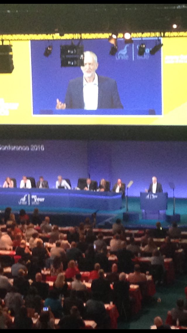 WayneOakley5's tweet photo. What a speech at Unite today support Corbyn https://t.co/A7WDfxsSvO