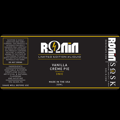 CrewJuiceLiquid's tweet photo. LIMITED EDITION Vanilla Creme Pie by Ronin! Baked pie on the inhale &amp;a milky vanilla exhale https://t.co/s028UvrD3R https://t.co/4gI8bmHNvh