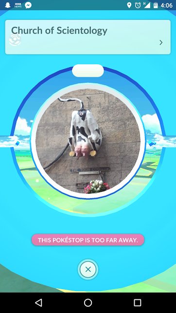 DeoTasDevil's tweet photo. Maybe the news is right and a few of these Pokestops are indeed dangerous for children. https://t.co/bVEs26j1bc