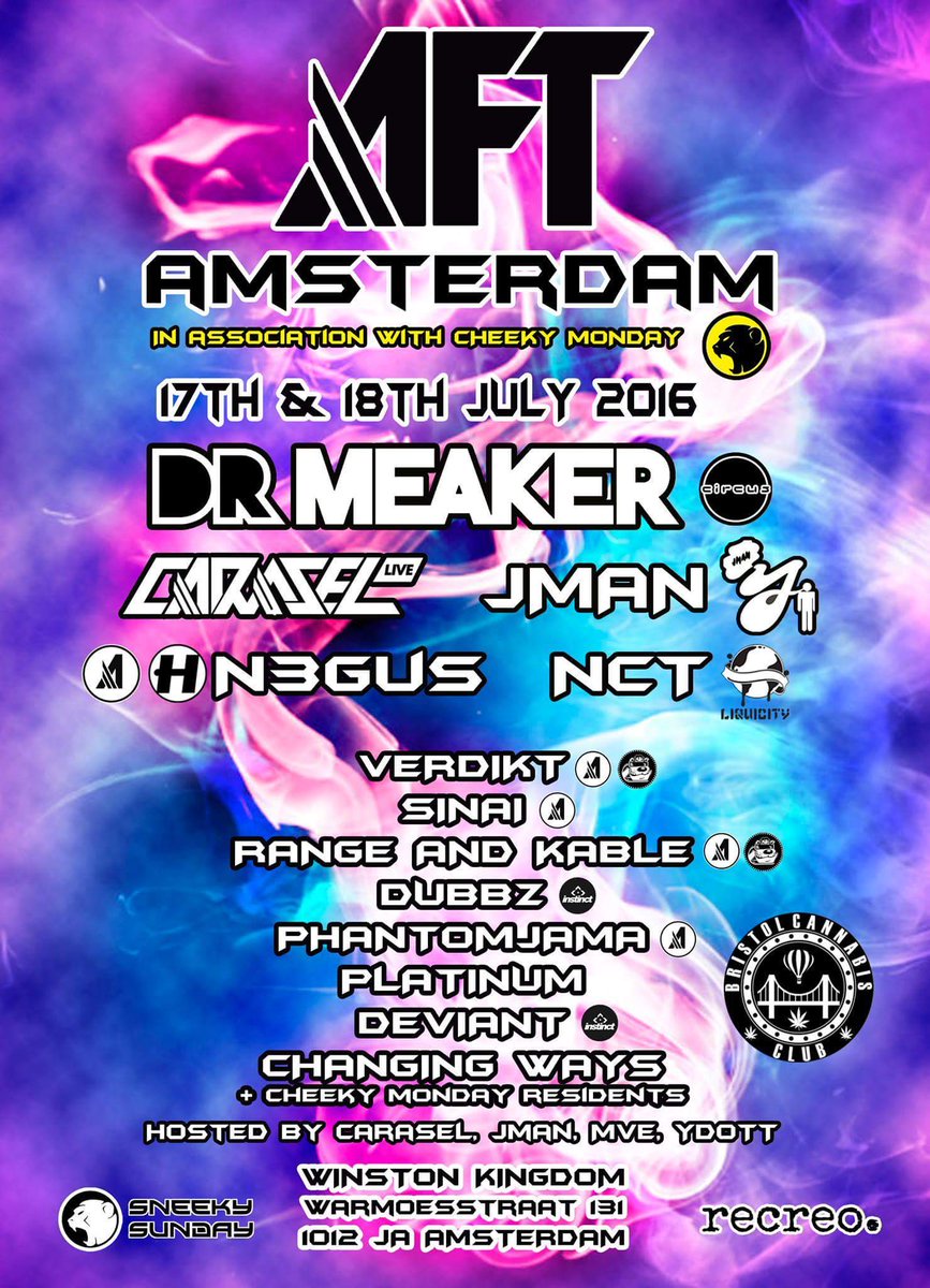 We hit Amsterdam this weekend for 2 very special events with some extra special guests 🔥🔥🔥