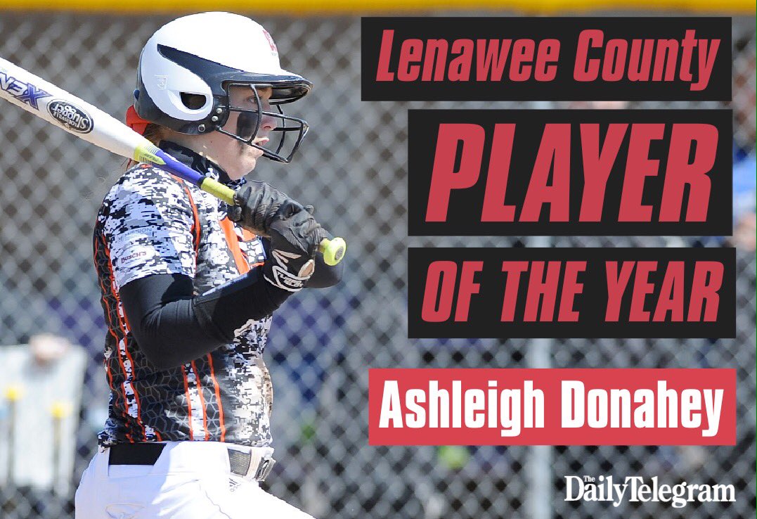 <a href="/ClinSoftball/">CHS Softball</a> senior Ashleigh Donahey named Lenawee County Player of the Year.
