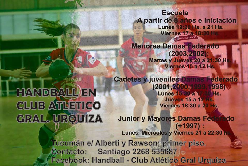 HandballUrquiza's tweet photo. Última semana de entrenamientos!!! Aún no te sumaste?
Nos reencontramos despúes de Vacaciones!! #HandballUrquiza https://t.co/oJ80byoo8a