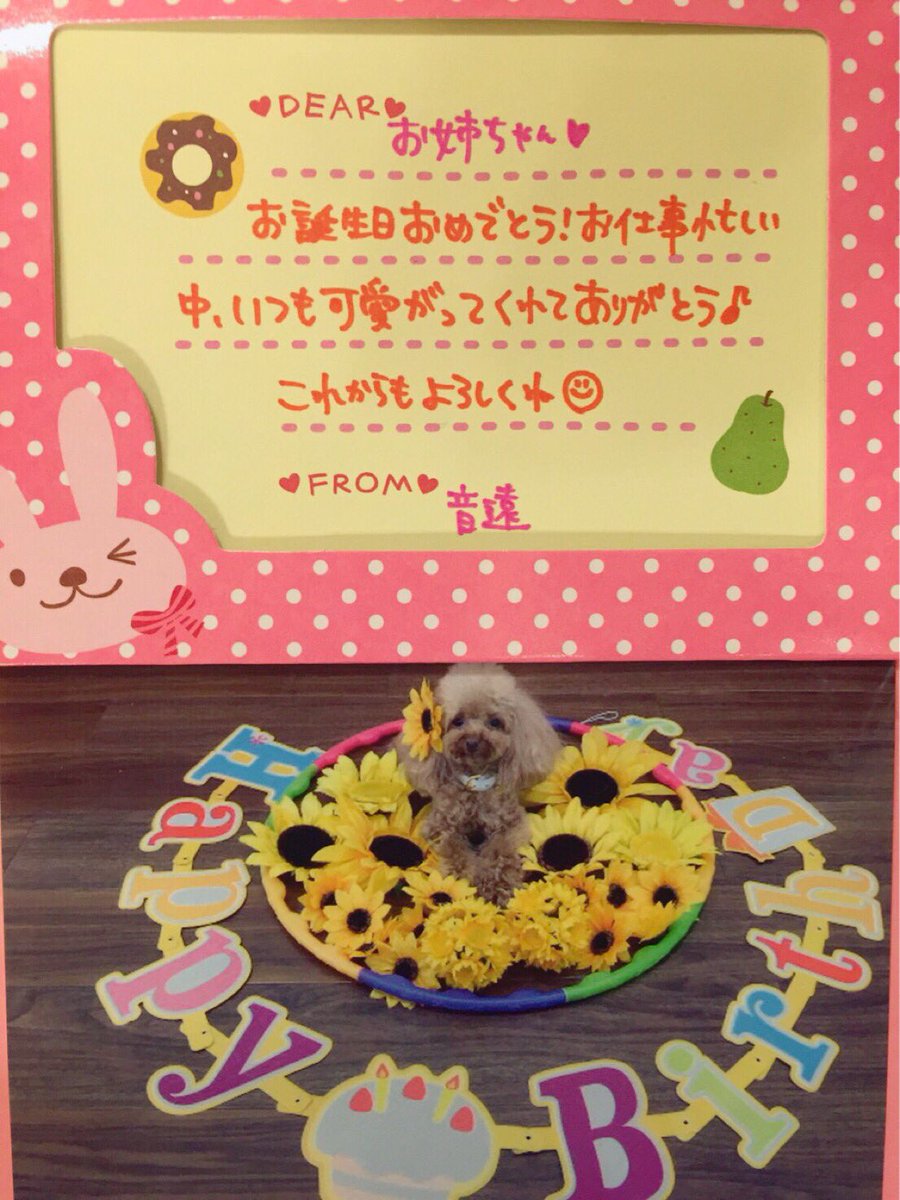 SayakaNeon's tweet photo. 音遠もお祝いしてくれました。

泣ける。愛しい。 https://t.co/2hX7iMlSTG