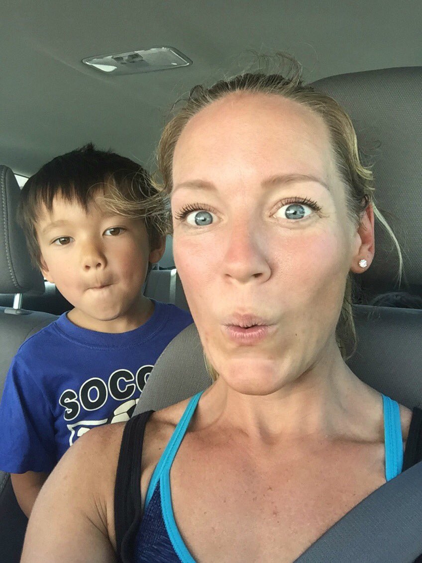 <a href="/bodydesignftnss/">Body Design Fitness</a> kicked my butt today! I am sweating, shaking and loving it. #FitForLife #FitMama #BathingsuitSeason