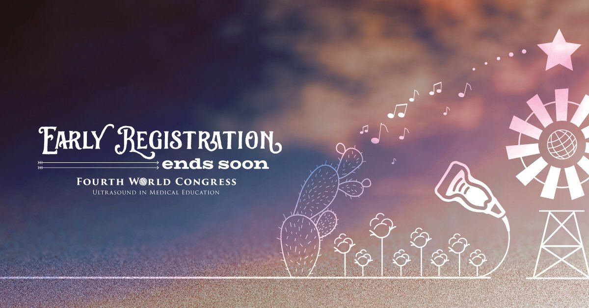 WorldCongressUE's tweet photo. #EarlyRegistration ends soon #World #Congress #Ultrasound #Medical #Education https://t.co/T0o8PygSBU Register now! https://t.co/4K5uBD5Px0