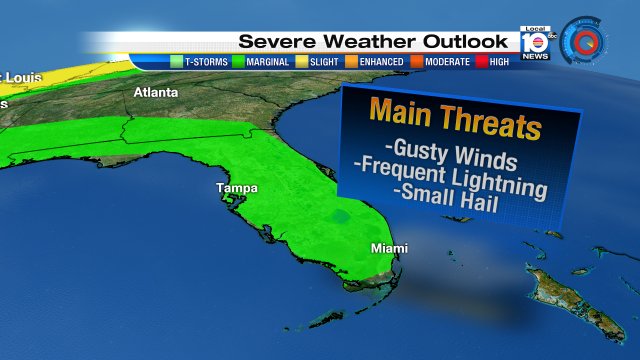 South Florida is under a slight risk of severe storms this afternoon. Stay safe! #Stormy #Wednesday #FLwx https://t.co/qs2W8i379S