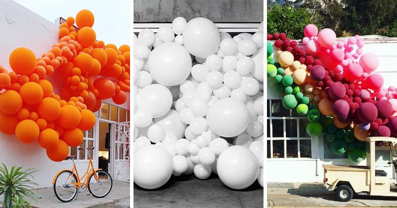 Giant balloons used to create elaborate decorations, backdrops &amp; branding displays - goo.gl/v1LyaA