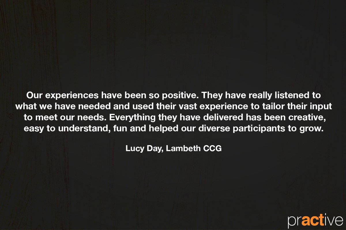 practivetweets's tweet image. A lovely testimonial from our current client feedback project #ClientInsight