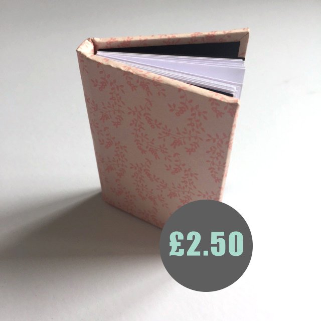 LMBookBindings's tweet photo. Patterned minis! Literally a real book but just real small. Only £2.50.
Inbox for details, limited stock #minbook https://t.co/AWDpMsHLdj