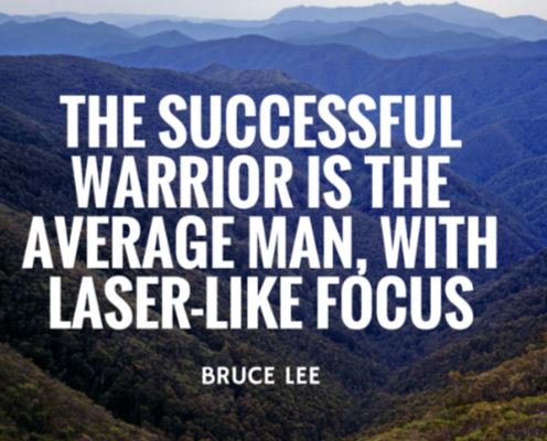 Reduce the noise - chose what will have the greatest impact for you, then....Go be a warrior! #WednesdayWisdom