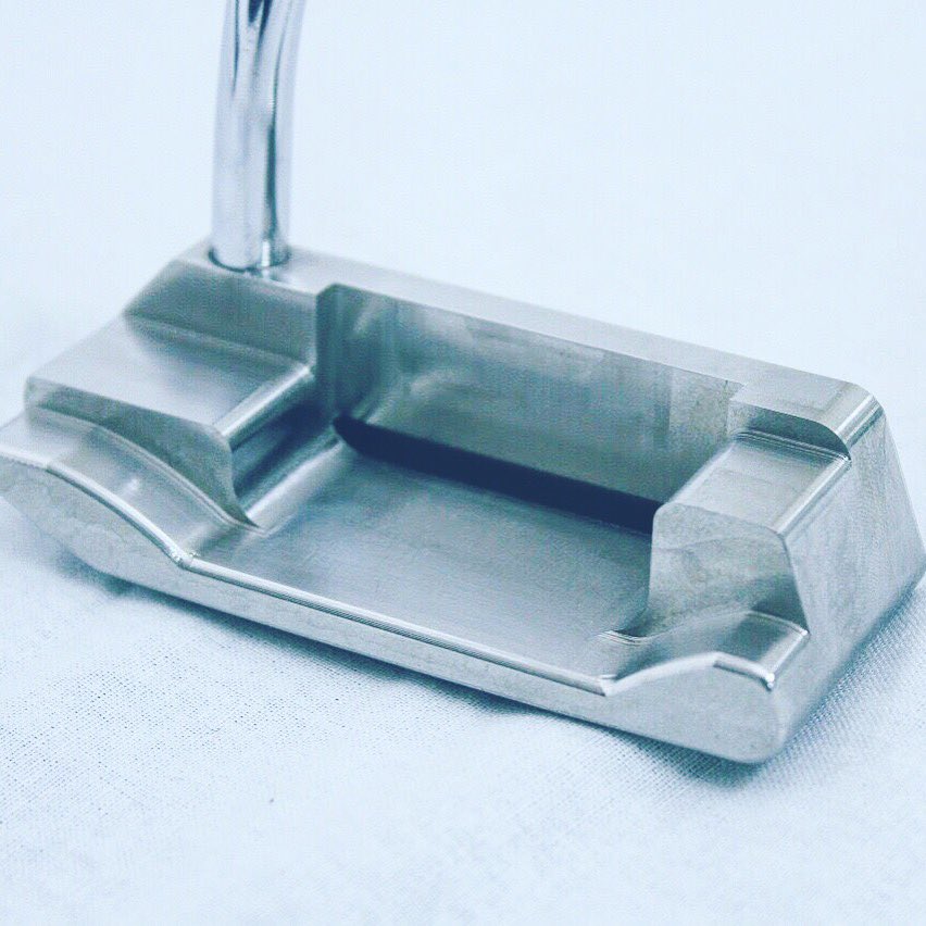 Custom-made Putter. Machined. 
#california #prototype #putter  #machine #machining #5axis  #make #metal #golf