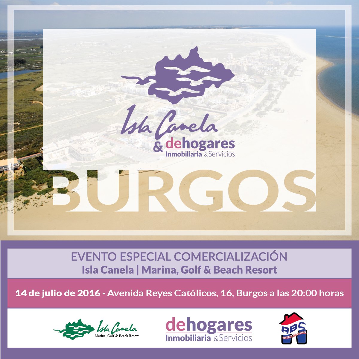dehogaresinmo's tweet photo. Estaremos en #Burgos , ISLA CANELA | Marina, Golf &amp; Beach Resort. Estáis todos invitados. https://t.co/TpyxuGdmjS https://t.co/htd6ryzAas