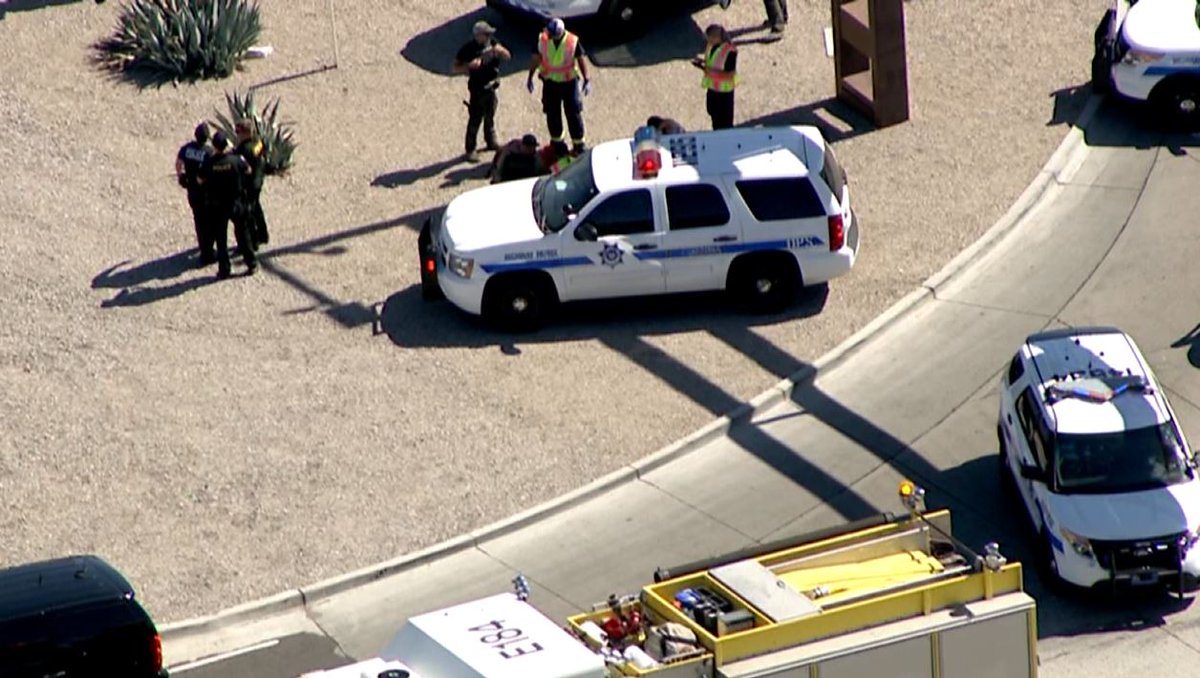 Air15 capturing images of what appears to be mult people detained on I
